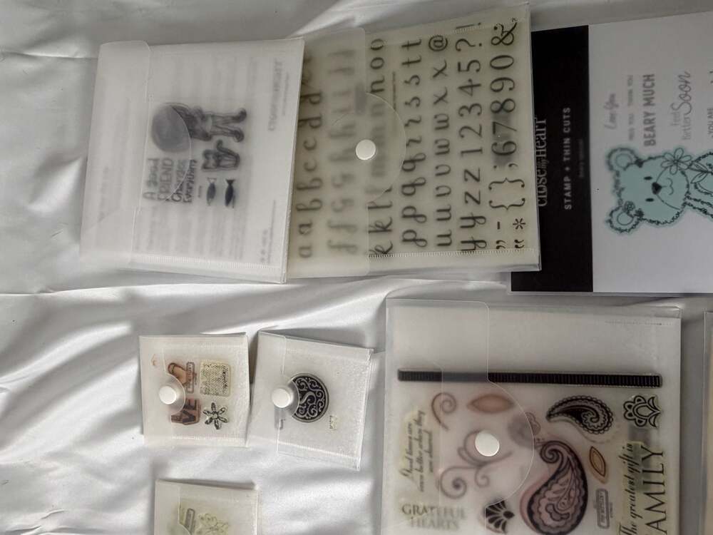 Lot of Close To My Heart My Acrylix Clear Stamp Sets and Alphabet Sets
